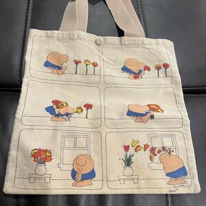 Canvas Tote Bag with Izzy